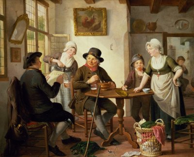 كوخ الداخلية بواسطة أدريان دي ليلي